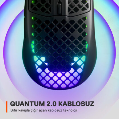 SteelSeries Aerox 3 2022 Onyx Kablosuz Gaming Mouse - Görsel 3